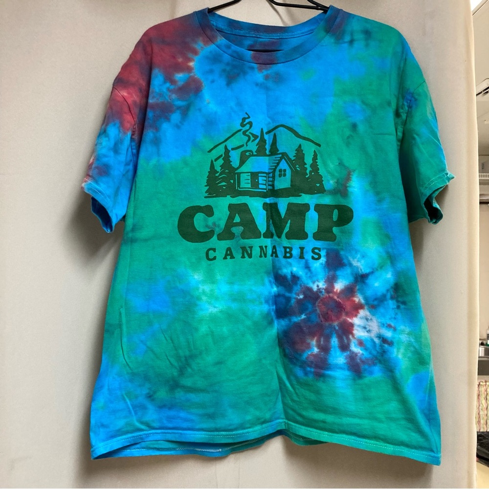 Camp Cannabis Tie-Dye T-Shirt Unisex